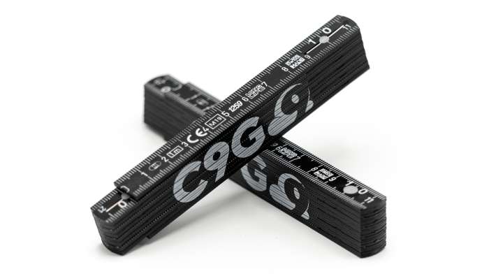 C9G Long Life 1m Folding Snow Profile Ruler